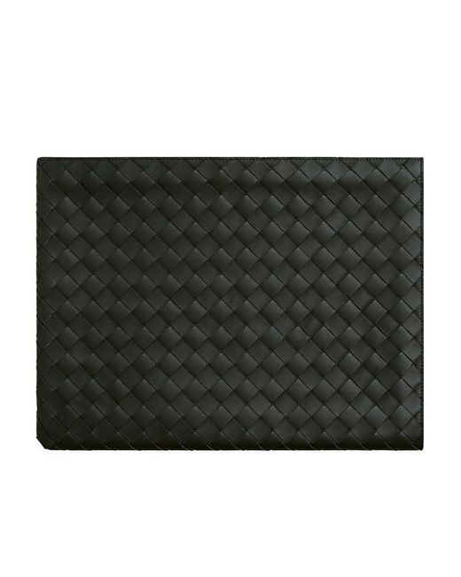 Bottega Veneta Black Intrecciato Document Case for men