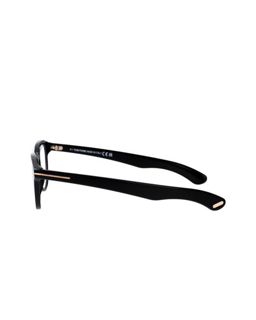 Tom Ford White Eyewear Round-Frame Glasses for men