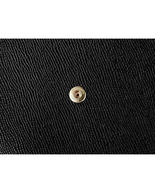 Ferragamo Black Logo Clamshell Clutch