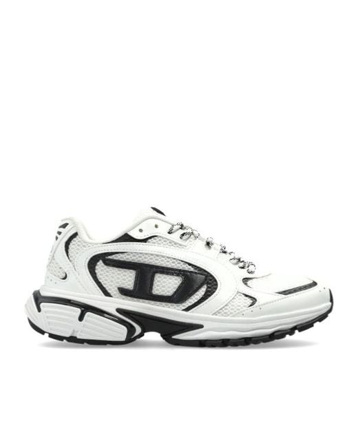 DIESEL White S-Pro-V-Dense Logo Print Sneakers
