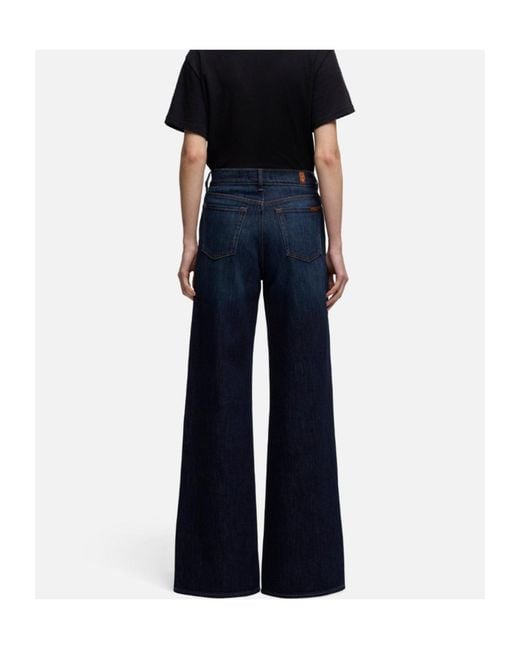 7 For All Mankind Blue Lotta Tailorless Jeans