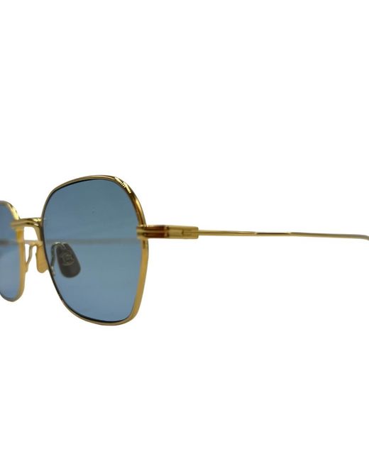 Thom Browne Blue Eyewear Rectangle Frame Sunglasses for men