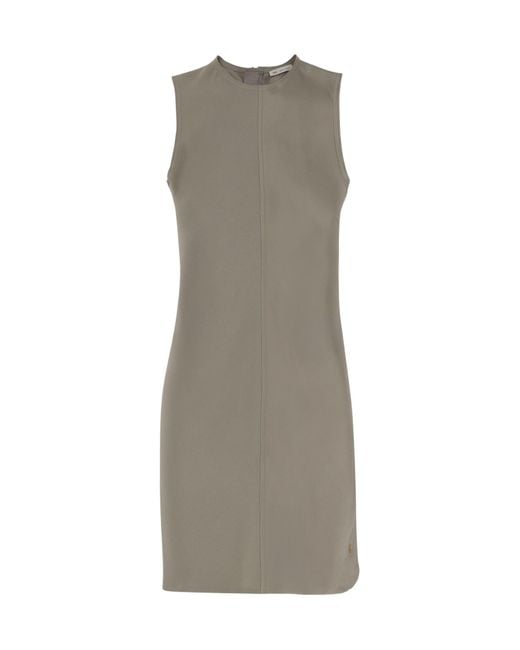 AMI Gray Straight Short Dress