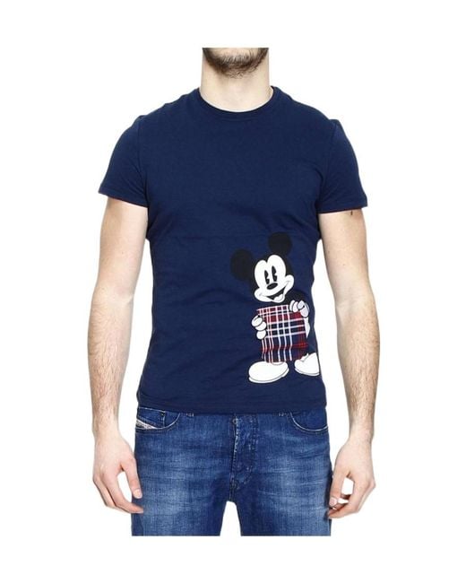 Iceberg Blue Printed T-Shirt for men
