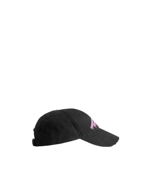 Balenciaga Black Wet Brush Baseball Cap