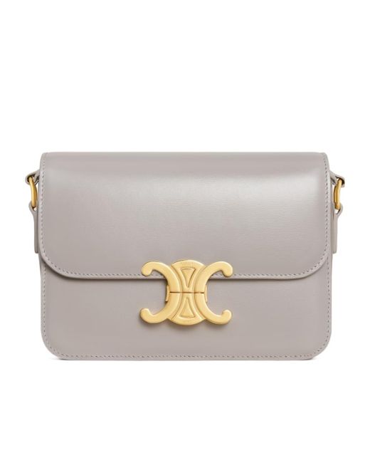 Céline Gray Flap Shoulder Bag