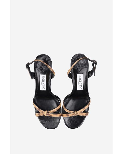 Jimmy Choo Metallic Elsy 70 High-Heeled Sandals
