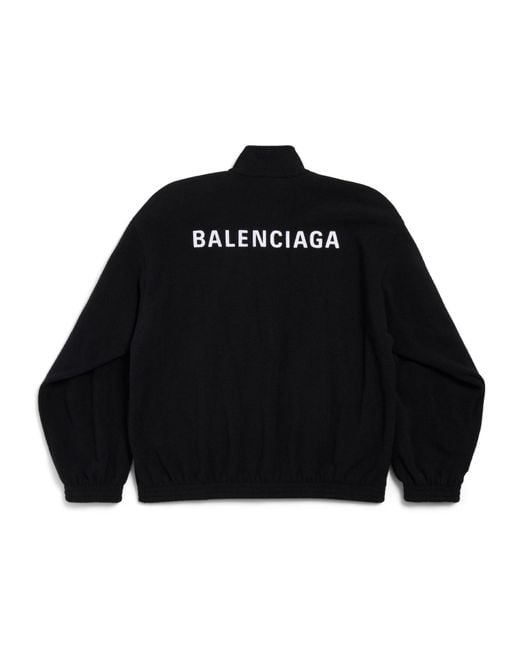 Balenciaga Black Back Zip-Up Jacket for men