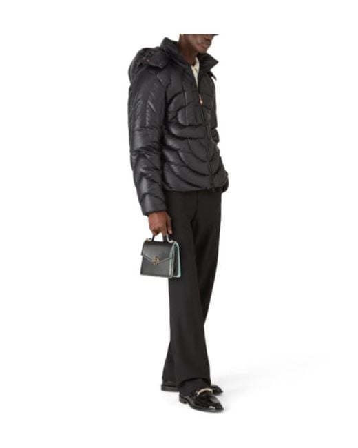 Casablanca Black Monogram Quilted Puffer Jacket for men