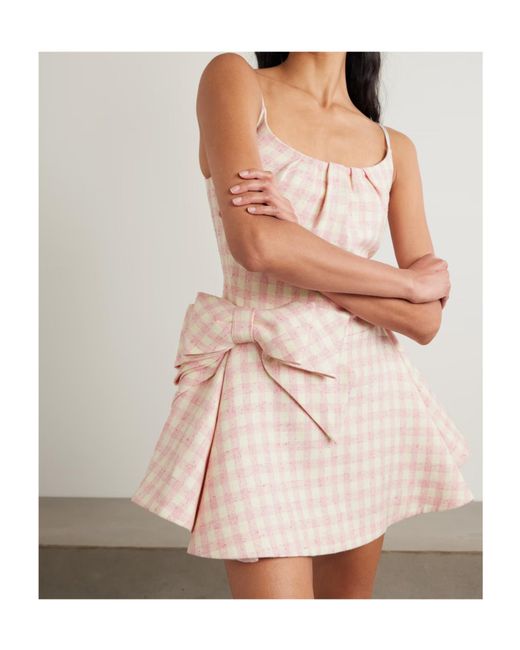 ShuShu/Tong Pink Plaid Suspender Dress