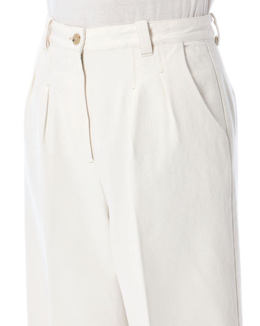 A.P.C. White Tressie Straight-Leg Chino Trousers
