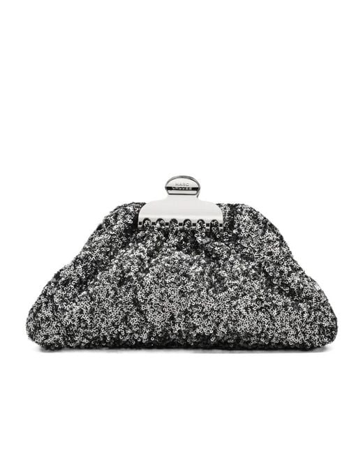 Marc Jacobs Gray The Sequin Glam Small Clutch Bag