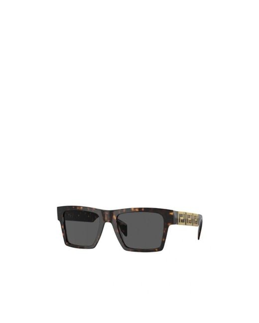 Versace Gray Eyewear Square Frame Sunglasses for men