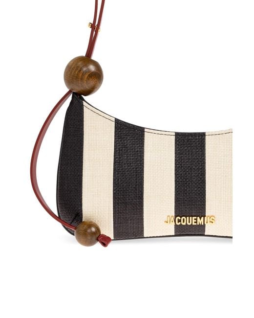 Jacquemus White Le Bisou Perle Beaded Shoulder Bag