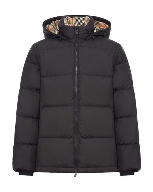 Burberry Black Long-Sleeved Padded Jacket for men