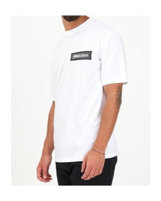 Moschino White Short-Sleeved T-Shirt for men