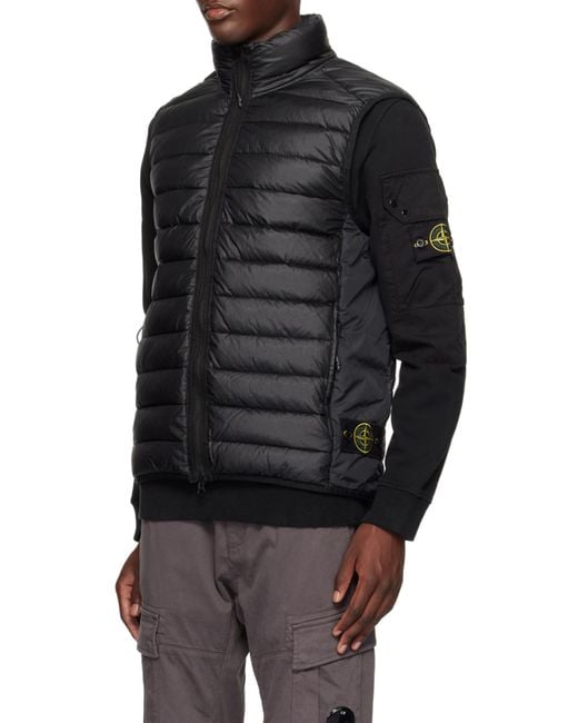 Stone Island Black Vests for men