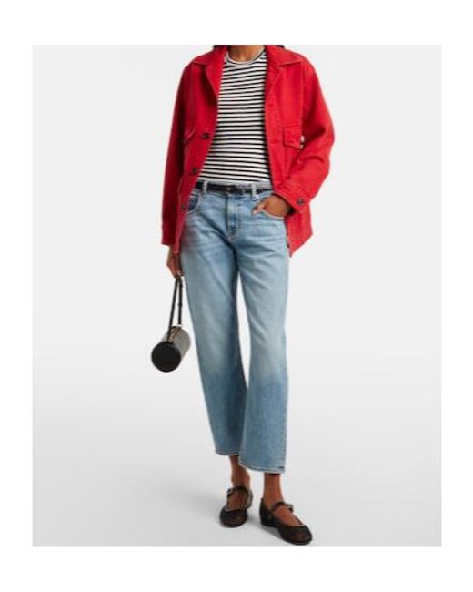 Nili Lotan Blue Straight Jeans