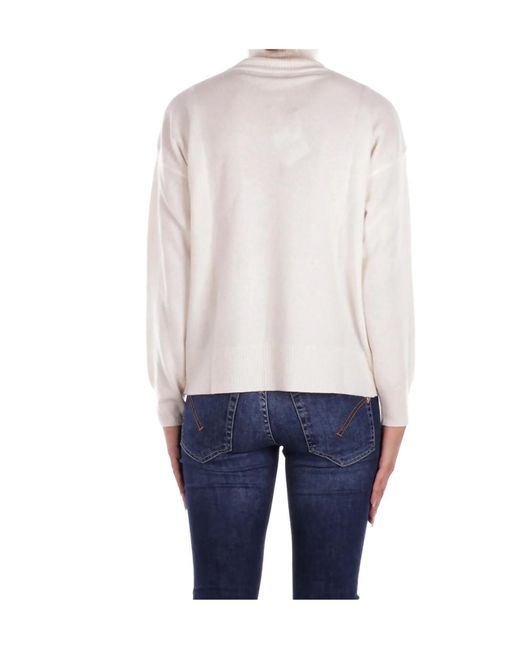 Woolrich Blue Long Sleeve High Neck Jumper