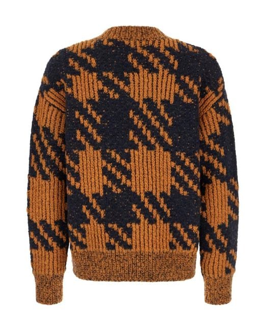 Dries Van Noten Multicolor V-Neck Knitted Jumper for men