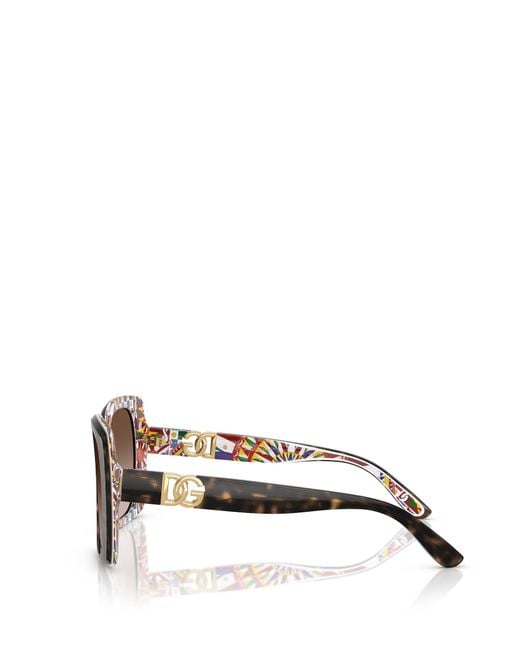 Dolce & Gabbana Multicolor Eyewear Square Frame Sunglasses
