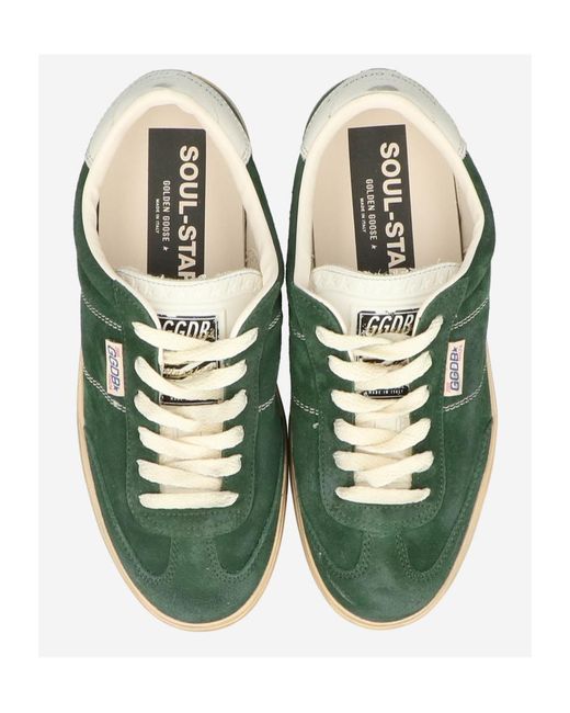 Golden Goose Deluxe Brand Green Soul Star Low-Top Sneakers