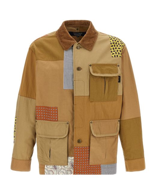 Comme des Garçons Brown Patchwork Jacket for men