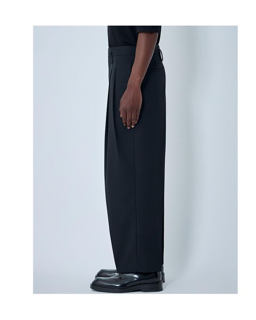 Jil Sander Blue Pleated Tailored Pants for men