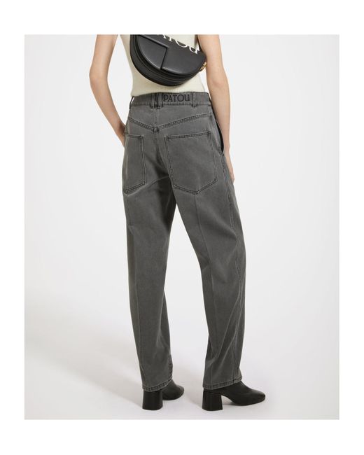 Patou Gray Straight Leg Pants