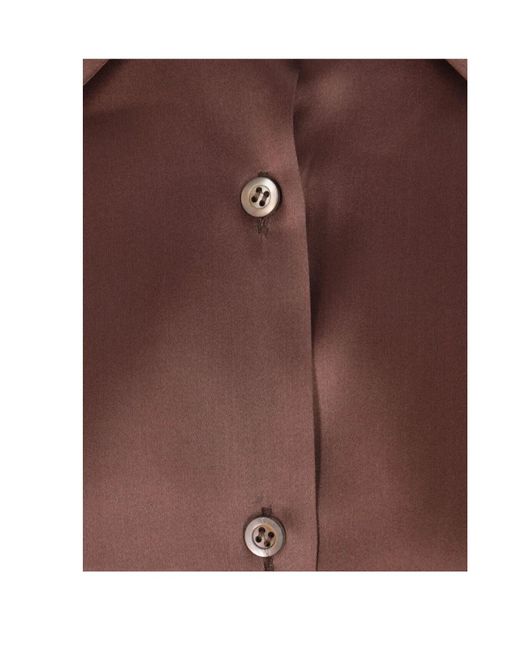 Dries Van Noten Brown Long Sleeve Shirt