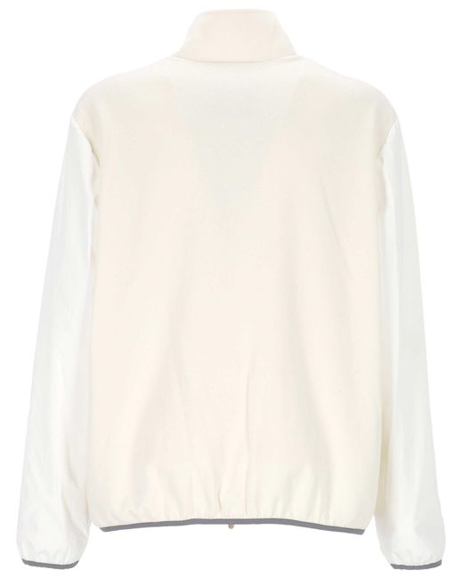 Brunello Cucinelli White Wool-Blend Jacket for men