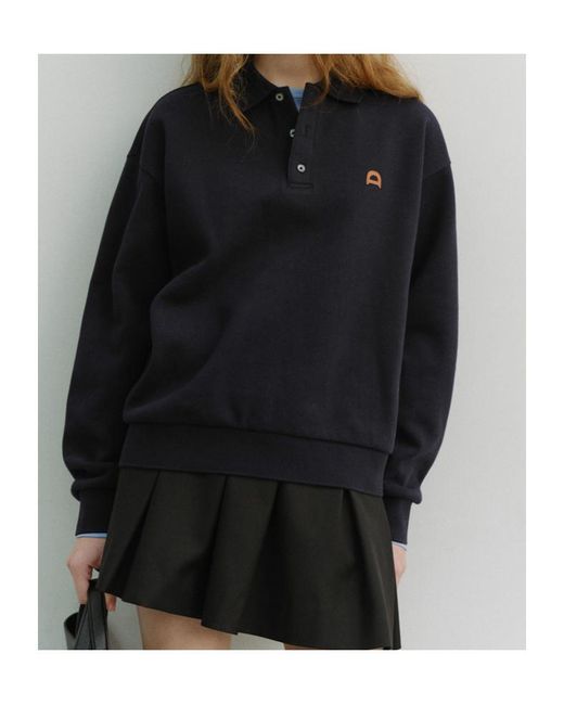 DUNST Blue Long Sleeve Sweatshirt for men