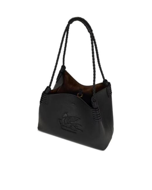 Etro Black Small Libra Tote Bag