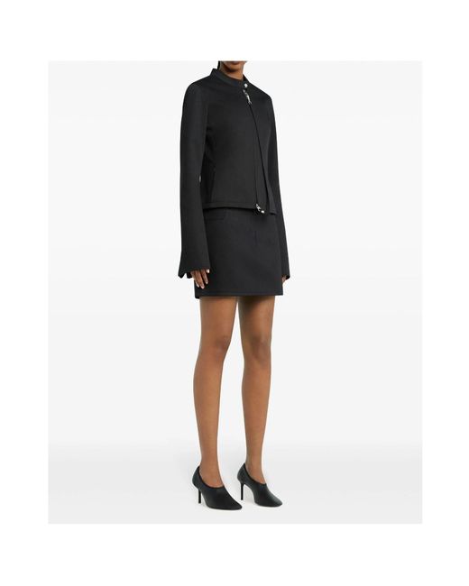 Courreges Black Courrèges Zip-Up City Jacket