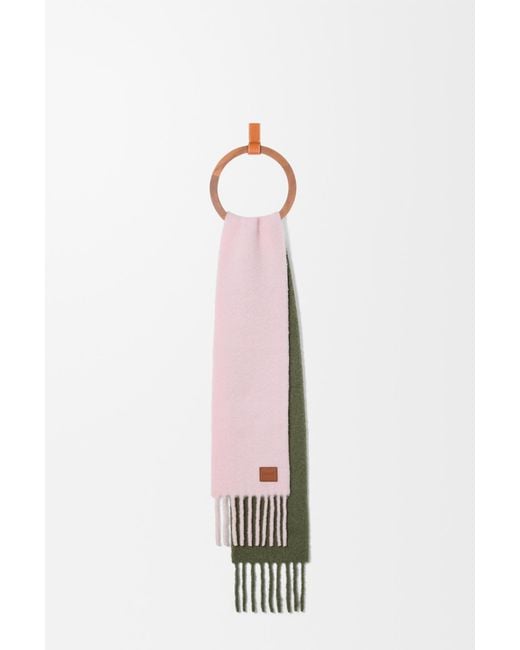 Loewe Green Wool-Alpaca Scarf