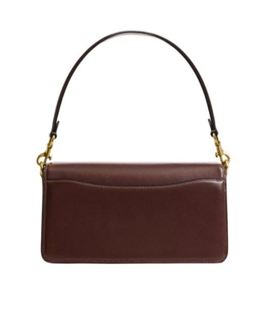 COACH Brown Signature Hardware Shoulder Bag