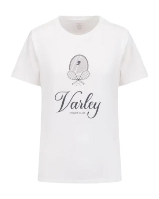 Varley White Coventry Tee T-Shirt