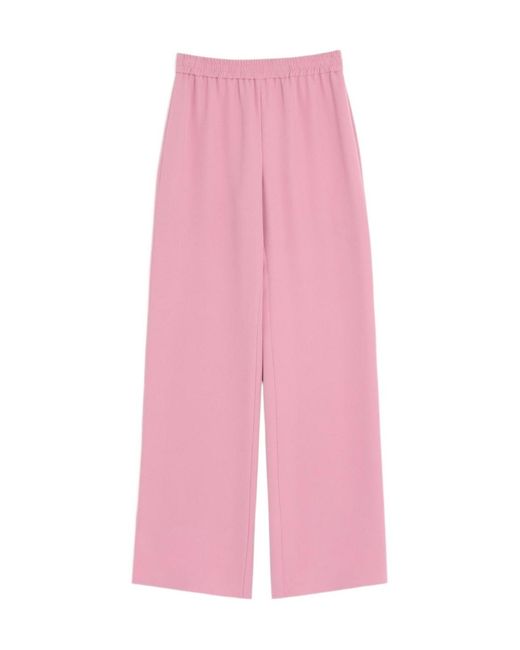Valentino Pink High Waist Straight Leg Pants