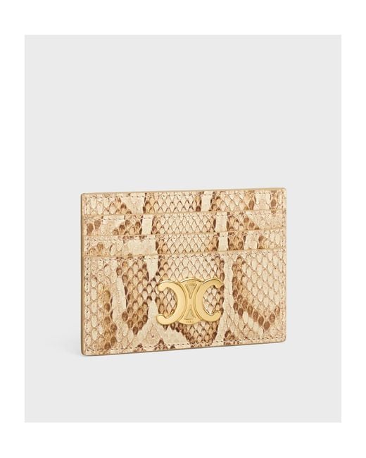 Céline Natural Card Holder Triomphe