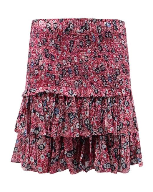 Isabel Marant Isabel Marant Étoile Naomi Abstract-Printed Tiered Mini Skirt