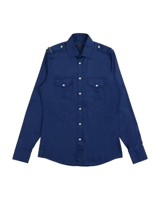 Gucci Blue Button Shirt