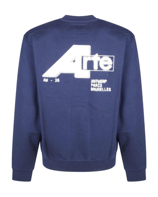 Arte' Blue City Crewneck Sweatshirt for men