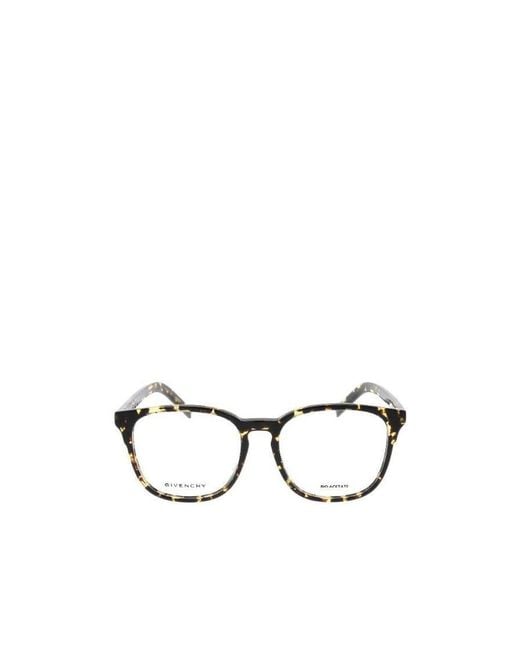 Givenchy White Eyewear Square Frame Glasses for men