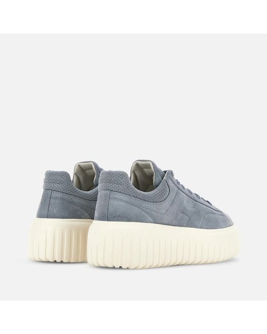 Hogan Blue Platform Low-Top Sneakers