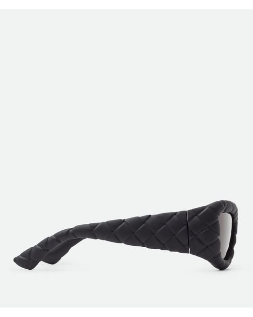 Bottega Veneta Multicolor Intrecciato Rectangular Sunglasses