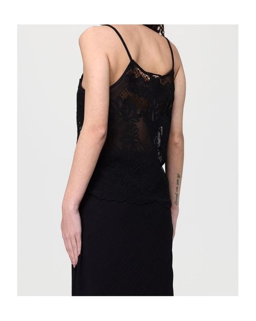 Twinset Black Embroidered Top