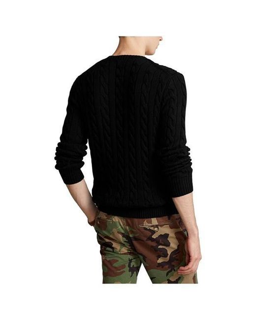 Polo Ralph Lauren Black Long-Sleeved Knitwear for men