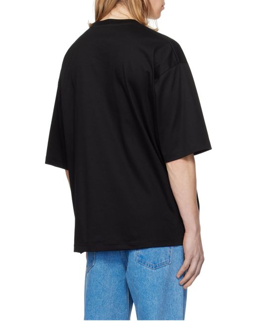 Lanvin Black Cotton T-Shirt for men