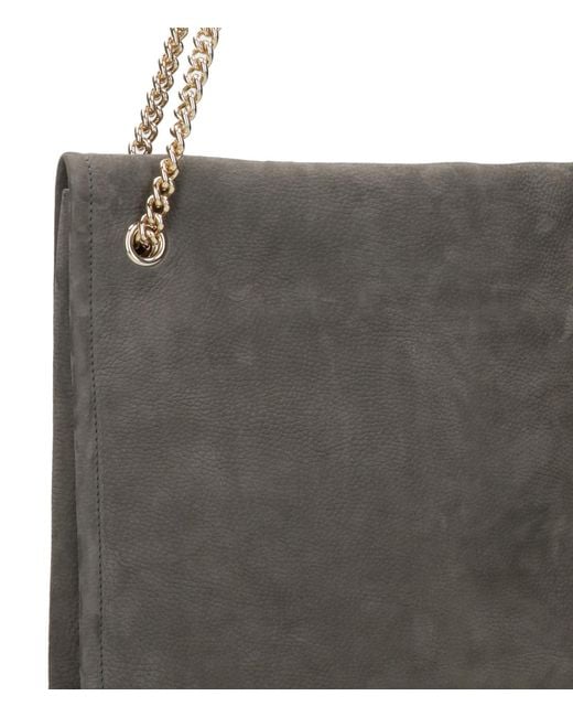 Orciani Gray Dual-Handle Shoulder Bag