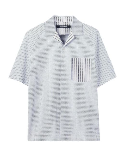 Jacquemus White Short Sleeve Shirt for men
